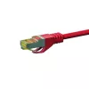 DSIT Cat.7 S/FTP PiMF RJ45 sieťový kábel, červená, 50 m (DC-75-500)