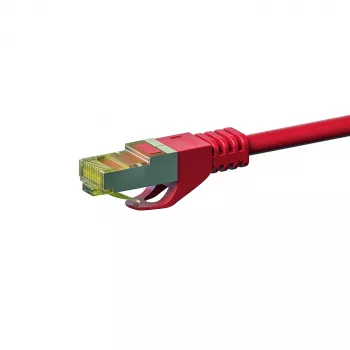 DSIT Cat.7 S/FTP PiMF RJ45 sieťový kábel, červená, 50 m (DC-75-500)