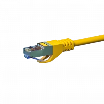 DSIT CAT 6a S/FTP LSOH sieťový patch kábel, 1,5 m, žltá