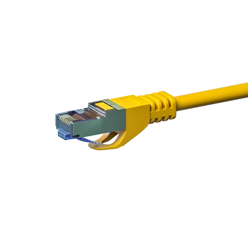 DSIT CAT 6a S/FTP LSOH sieťový patch kábel, 1,5 m, žltá