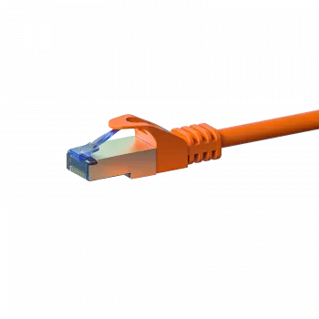 DSIT CAT 6a S/FTP LSOH sieťový patch kábel, 3 m, oranžová, 10Gbps, RJ45