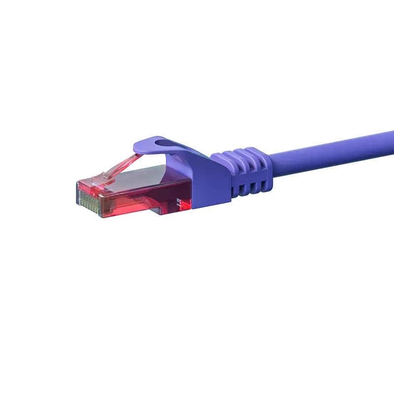 Sieťový kábel DSIT CAT6 U/UTP, 2 m, fialový, 100 % meď (DC-68-020)