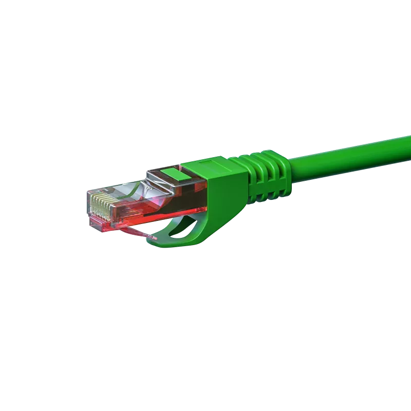 Sieťový kábel DSIT CAT6 U/UTP, 10 m, zelený, 100 % meď (DC-63-100)