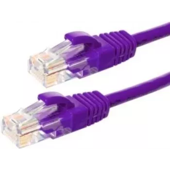 DSIT CAT5e U/UTP sieťový patch kábel, 2 m, fialový, 100% meď