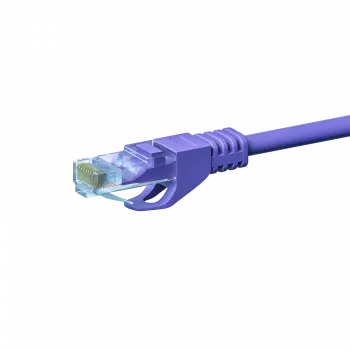 DSIT CAT5e U/UTP sieťový patch kábel, 2 m, fialový, 100% meď