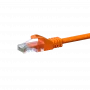 DSIT CAT 5e U/UTP ethernetový patch kábel, 1m, oranžový, CCA, RJ45, 1 Gbit/s, 100 MHz, PVC