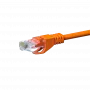 DSIT CAT 5e U/UTP sieťový patch kábel, RJ45, 15 m, oranžový, CCA, 1 Gbit/s