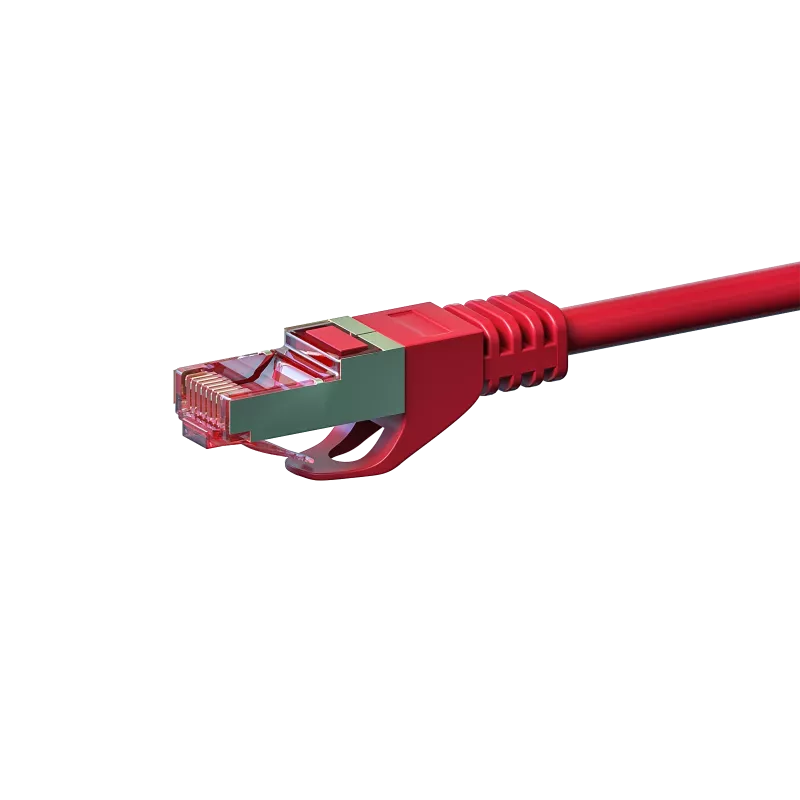 DSIT CAT 6 sieťový kábel LSOH - S/FTP - 3 metre - červený (DC-S65-030)