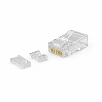 DSIT UTP RJ45 CAT6a sieťový konektor samec pre káble s plným vodičom, 10 kusov