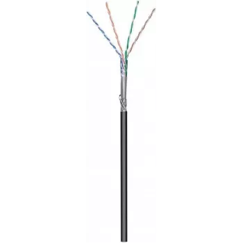 DSIT CAT6 S/FTP 50 m vonkajší sieťový kábel na rolke, čierny CCA (DC-OUT-SFTP6CCA-50)