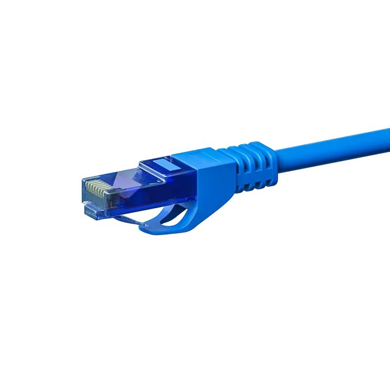 Sieťový kábel DSIT UTP CAT6a, 100 % meď, modrý, 0,25 m (DC-U6A4-002)