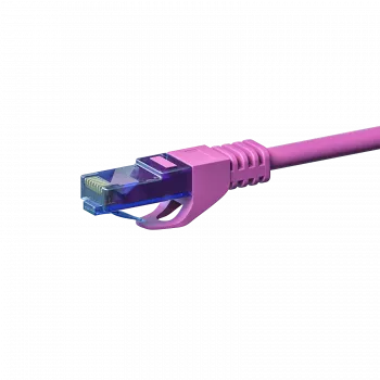 DSIT CAT6a sieťový kábel 100% meď - U/UTP - 1,50 m - ružová (DC-U6A9-015)