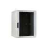 DSIT DS6604W 4U nástenný serverový rozvádzač so sklenenými dverami, 600 x 600 x 280 mm, biely