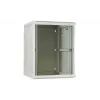 DSIT DS6604W 4U nástenný serverový rozvádzač so sklenenými dverami, 600 x 600 x 280 mm, biely