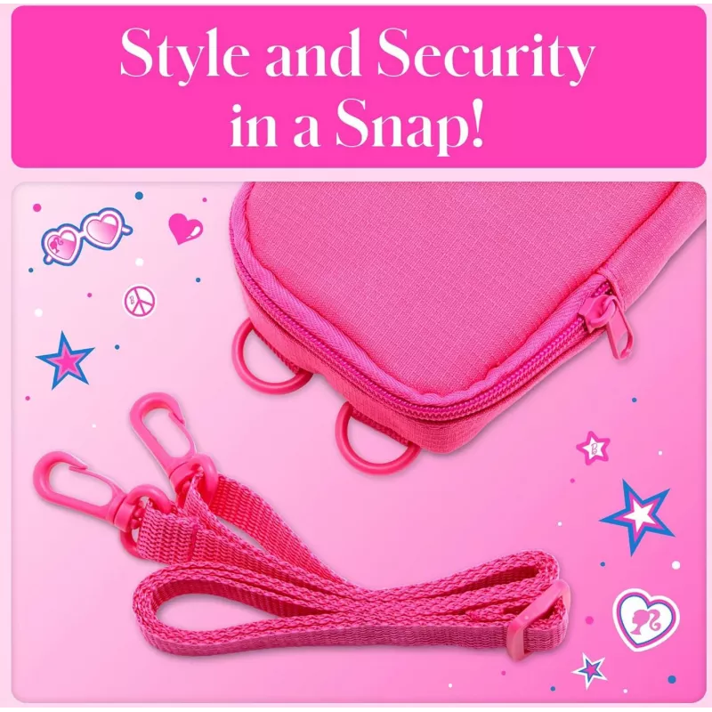 Kodak x Barbie softcase so zipsom a popruhom na rameno pre Printomatic a Step Slim, ružová (RODBCMPK)