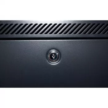 DSIT DS6604M 4U nástenný serverový rozvádzač s kovovými dverami, 600 x 600 x 280 mm, čierny