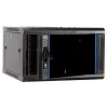 DSIT DS6604-F 6U nástenné serverové puzdro so sklenenými dverami, 600x450x320 mm, čierne