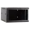 DSIT DS6604-F 6U nástenné serverové puzdro so sklenenými dverami, 600x450x320 mm, čierne