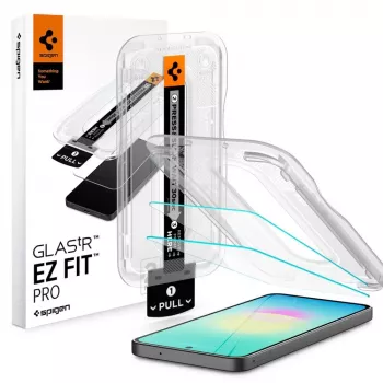 Spigen Glas.tR EZ Fit Pro balenie 2 ks ochranné sklo z tvrdeného skla pre Samsung Galaxy A27 5G - číre