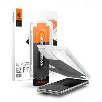 Spigen Glas.tR EZ Fit Pro balenie 2 ks tvrdené sklo ochrana displeja s ultra filtrom súkromia pre hlavný displej Samsung Galaxy Z Fold 7 / 8