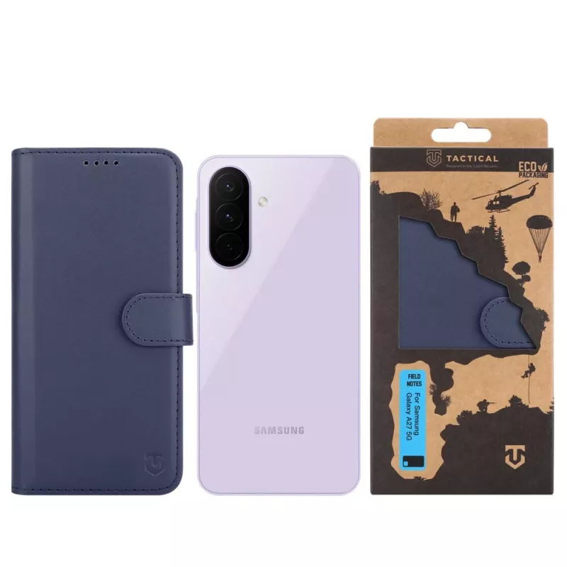 Taktické puzdro na knihu Field Notes Galaxy A27 5G modrá