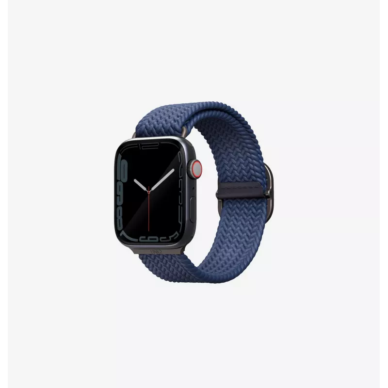 UNIQ Aspen Braided Loop náramok pre Apple Watch 42/41/40mm séria 1-11/SE/SE2/SE3 - granitová sivý