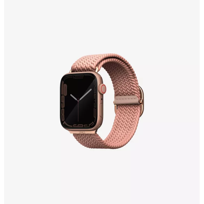 UNIQ Aspen Braided Loop náramok pre Apple Watch 42/41/40mm séria 1-11/SE/SE2/SE3 - granitová sivý