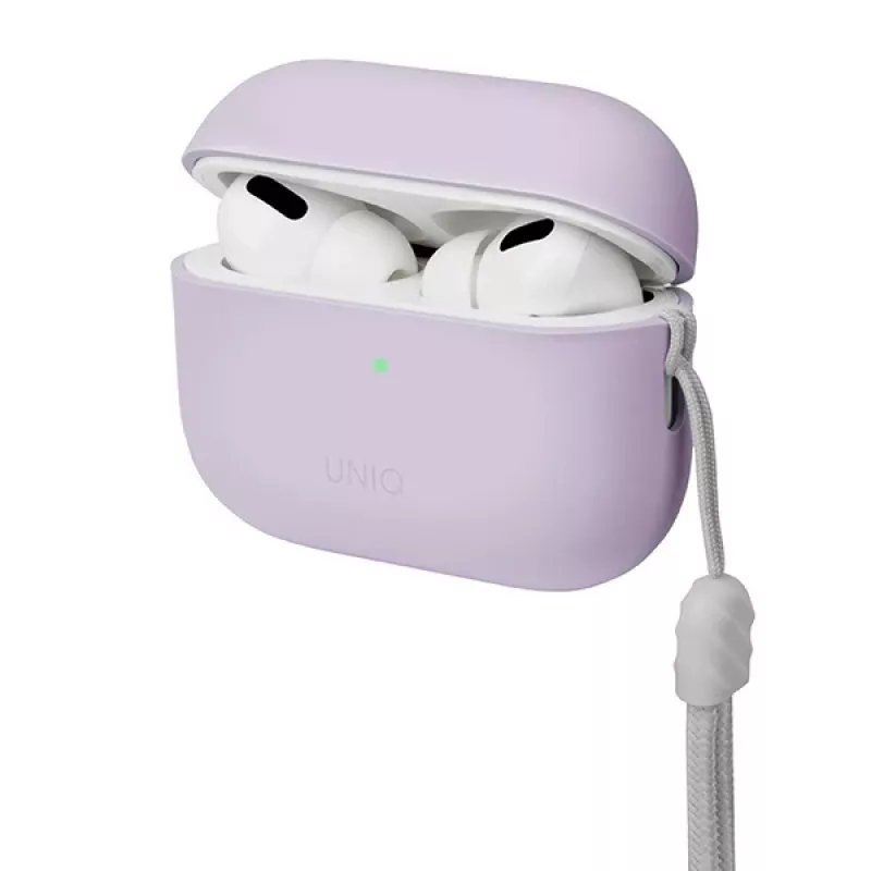 UNIQ Lino silikónové puzdro pre AirPods Pro 2. generácia - orgovánová levanduľová
