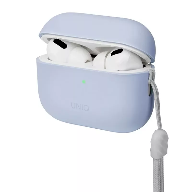 UNIQ Lino silikónové puzdro pre AirPods Pro 2. generácia (2022/2023) arktická modrá