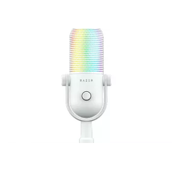RAZER Seiren V3 Chroma 32-bit DSP USB kondenzátorový mikrofón s RGB osvetlením - biely
