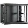 DSIT DS6409 9U nástenná serverová skriňa so sklenenými dverami, 600x450x500 mm, čierna
