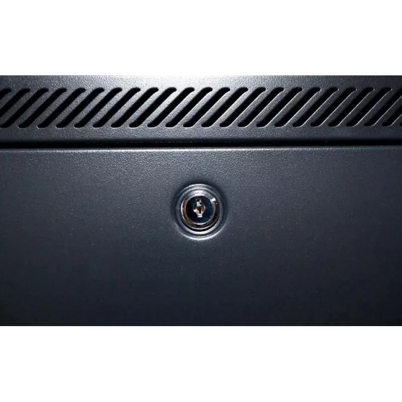 DSIT DS6409 9U nástenná serverová skriňa so sklenenými dverami, 600x450x500 mm, čierna