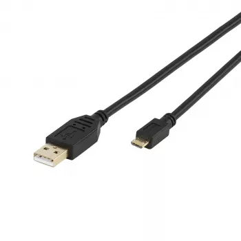 Vivanco VVITUSBAMICB10MK USB 2.0 Type-A na Micro-B kábel, 1 m, čierny
