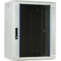 DSIT 15U nástenný serverový rozvádzač so sklenenými dverami, biela, 600x450x770 mm (DS6415W)
