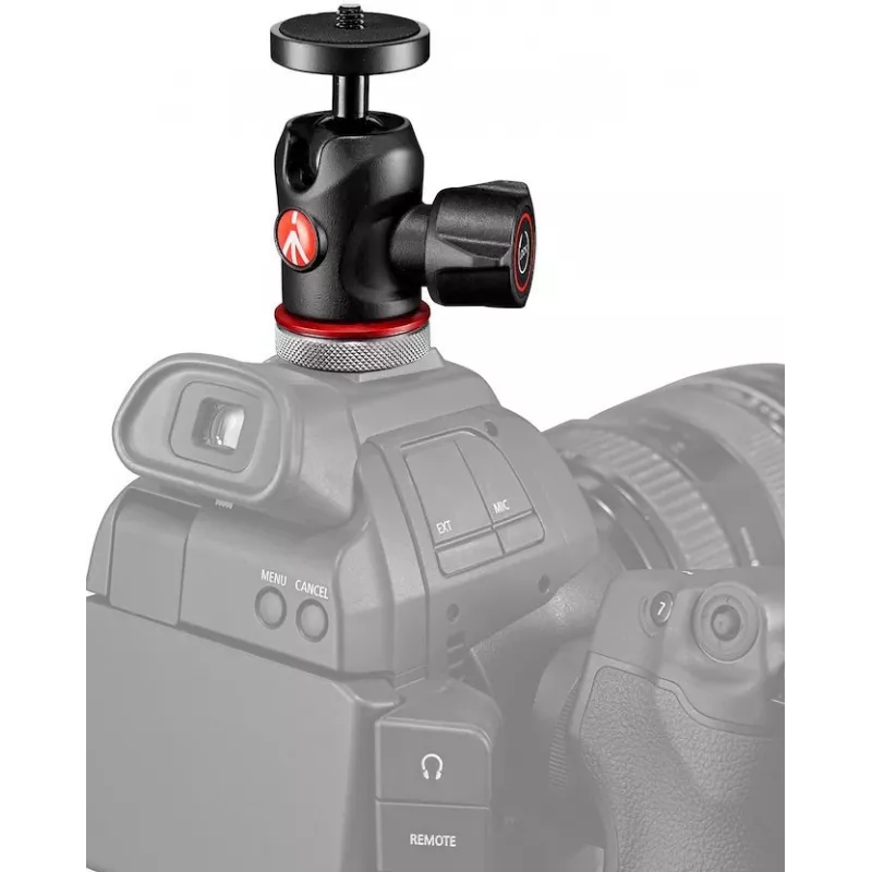 Manfrotto MH492LCD-BH guľová hlava pre kamerovú sanicu, čierna