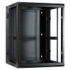DSIT DS6615-DOUBLE reverzibilný nástenný serverový rozvádzač so sklenenými dverami, šírka 600 mm