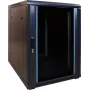 DSIT DS6815 15U 600x800mm nástenný serverový rozvádzač so sklenenými dverami, svetlosivá