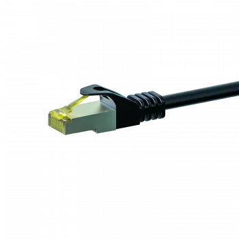 DSIT RJ45 sieťový kábel S/FTP (PiMF) s Cat.7 surovým káblom, čierny, 15 m (DC-70-150)