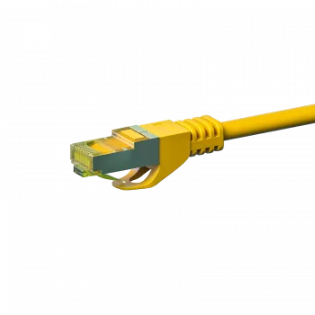 DSIT Cat.7 S/FTP PiMF sieťový patch kábel, RJ45, žltý, 20 m