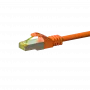 DSIT Cat.7 S/FTP PiMF RJ45 sieťový patch kábel, 30 m, oranžový