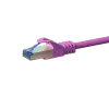 DSIT CAT 6a LSOH S/FTP sieťový patch kábel 1,5 m ružový