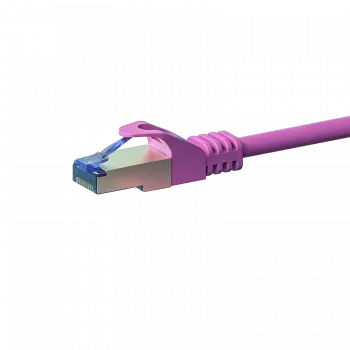 DSIT CAT 6a LSOH S/FTP sieťový patch kábel 1,5 m ružový