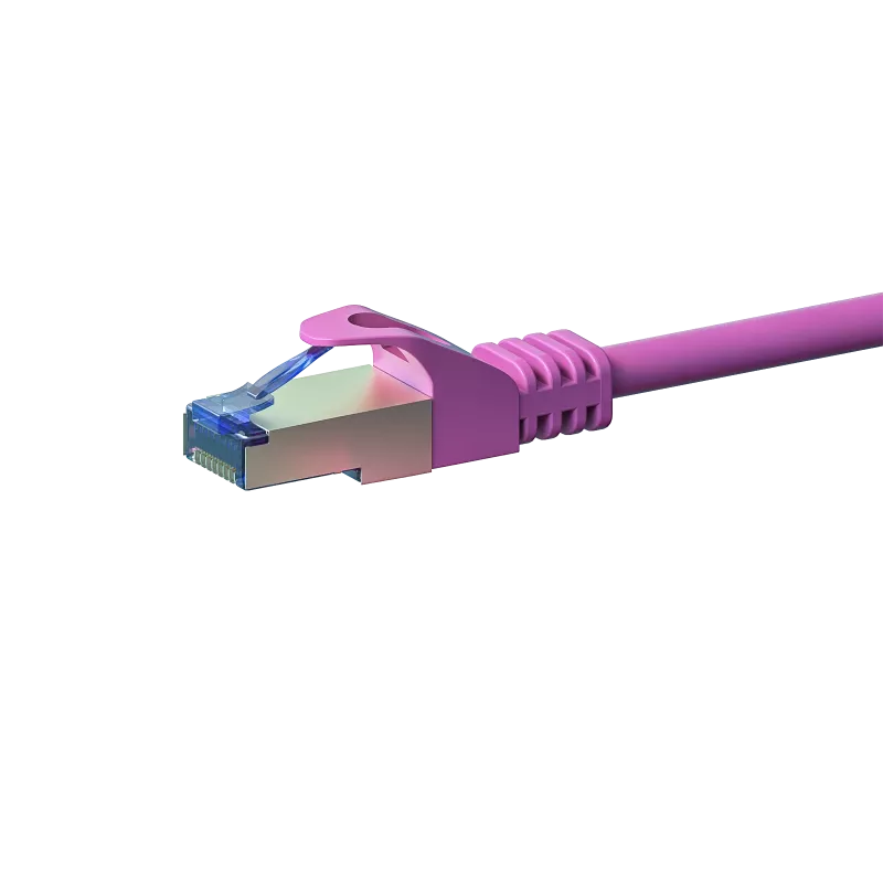 DSIT CAT 6a LSOH S/FTP sieťový patch kábel 1,5 m ružový