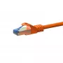 DSIT CAT 6a S/FTP LSOH sieťový patch kábel, 20m, oranžová, 10 Gbps, 500 MHz, RJ45