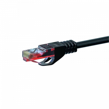 DSIT CAT6 sieťový kábel U/UTP 30m čierny 100% meď