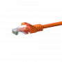 Sieťový kábel DSIT DC-C66-002 CAT6 U/UTP, 0,25 m, oranžový, CCA