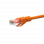 DSIT CAT 6 U/UTP sieťový patch kábel, 10 m, oranžová, CCA, RJ45, 1 Gbps