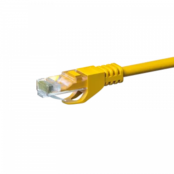 DSIT CAT5e sieťový kábel, U/UTP, 0,50 m, žltá, 100% meď