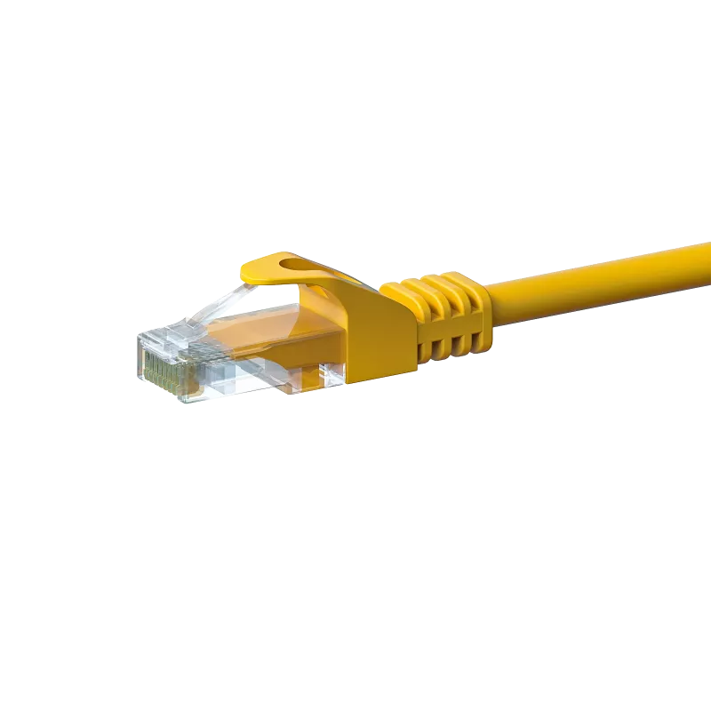 DSIT CAT5e sieťový kábel, U/UTP, 5 m, žltý, 100% meď (DC-57-050)
