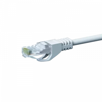 DSIT CAT 5e U/UTP sieťový patch kábel, 1 m, biela, CCA, RJ45